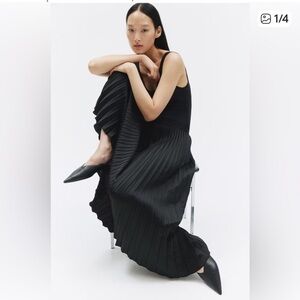 Black Pleated Skirt NWT